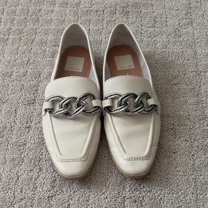 Dolce Vita Loafers with Silver Chain Detail